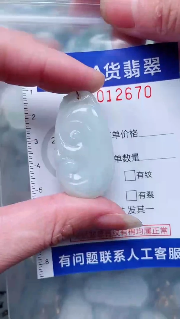 翡翠未镶嵌吊坠(不含链)1
