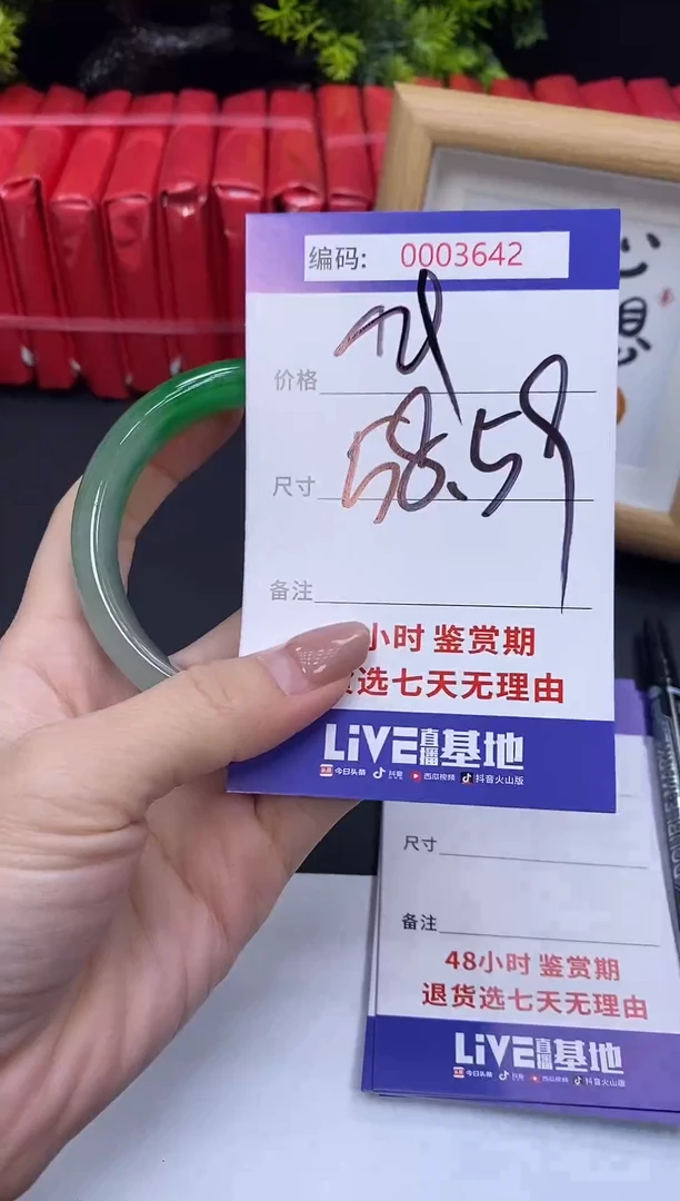 未镶嵌手镯翡翠0003642