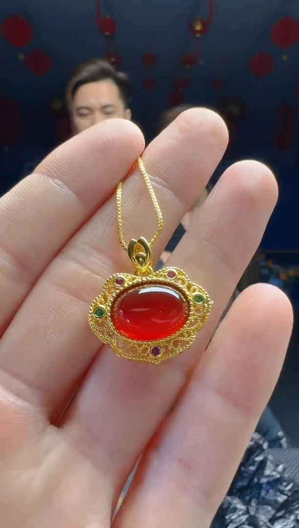 【闪购商品】玛瑙/玉髓合金吊坠吊坠