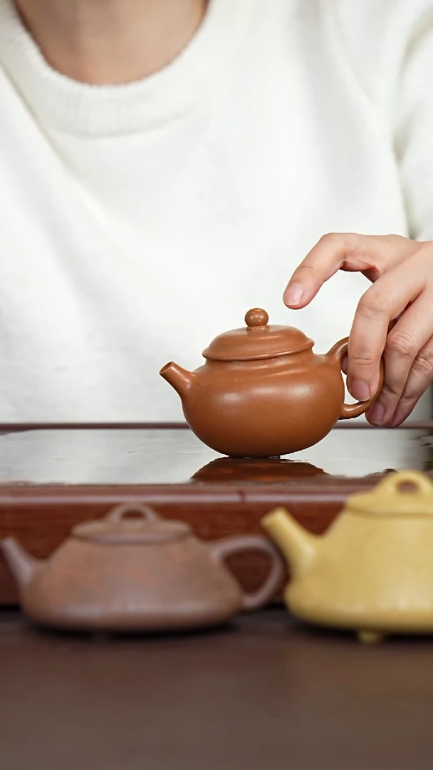 茶壶紫砂坤*葵黄段小贡珠