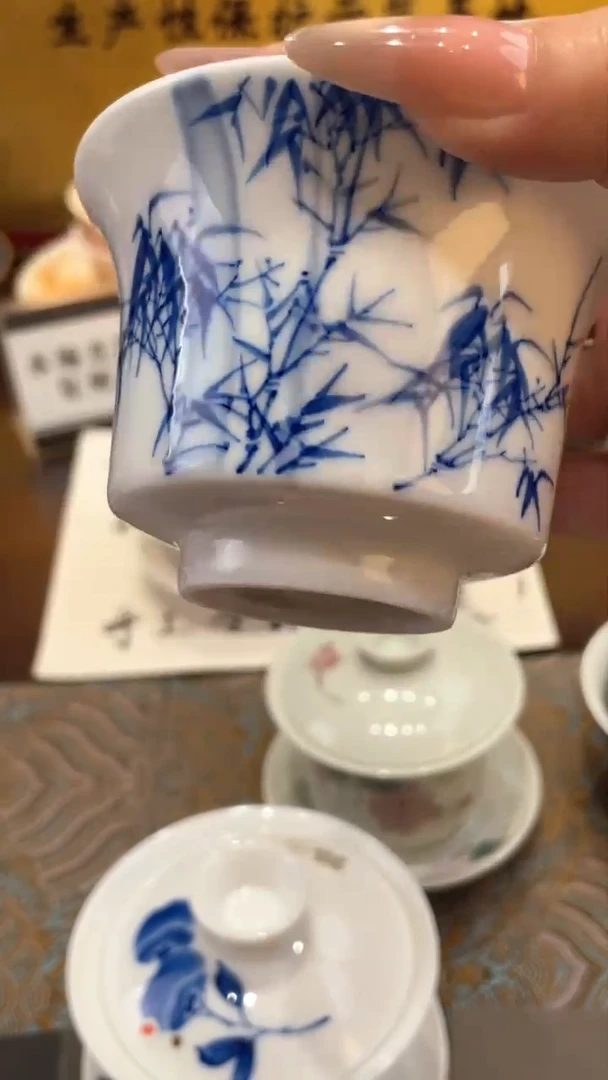 杯子瓷景德镇手工手绘陶瓷