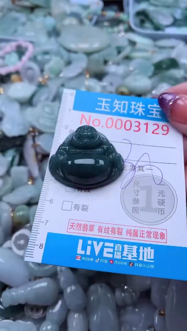 翡翠未镶嵌吊坠(不含链)3129