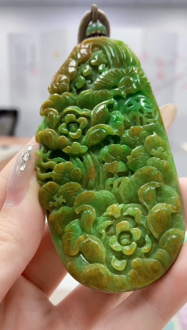 未镶嵌定制翡翠4917jw-毛货挂件53