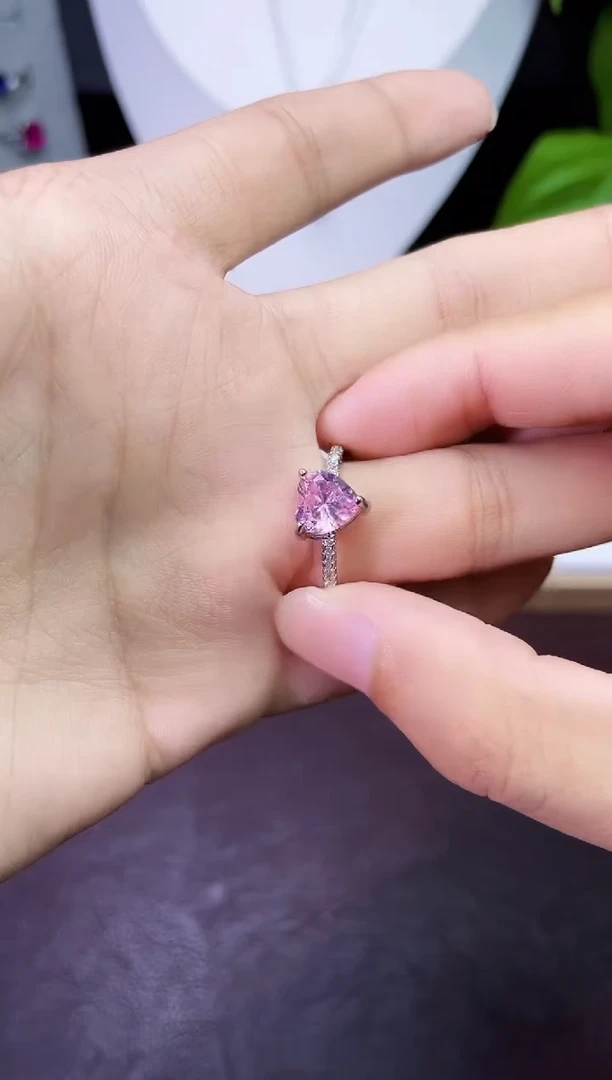 合金合成钻石粉宝戒指