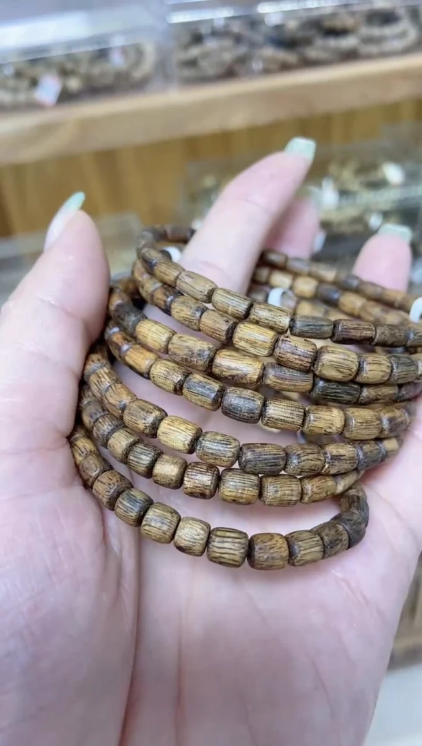 手串沉香海南红金猊随型单圈多样性发其一