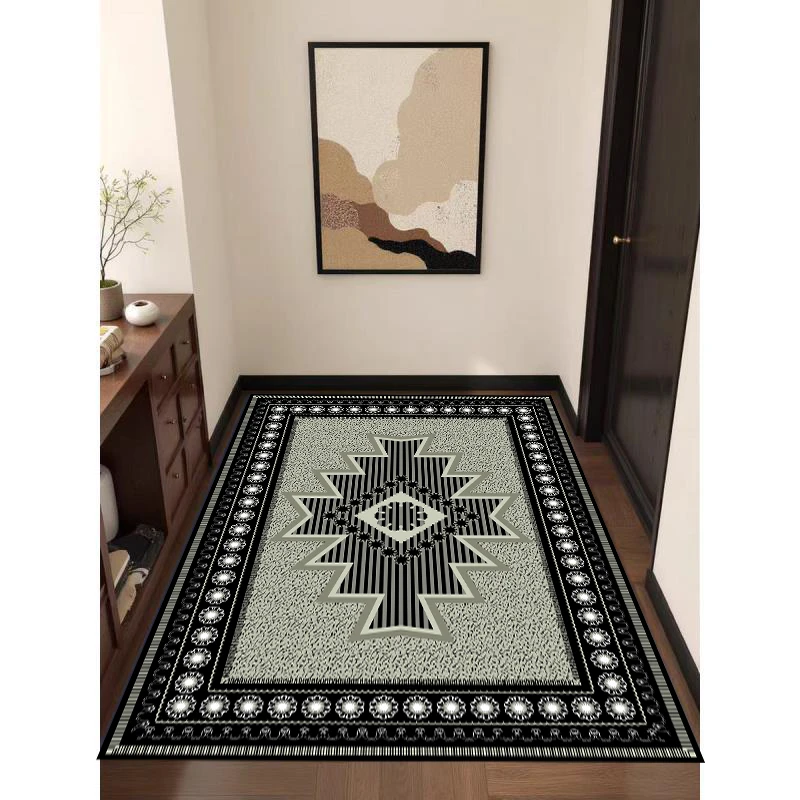 【欧式03抹茶绿140*160cm】硅藻泥吸水防滑脚垫浴室入户厨房地垫