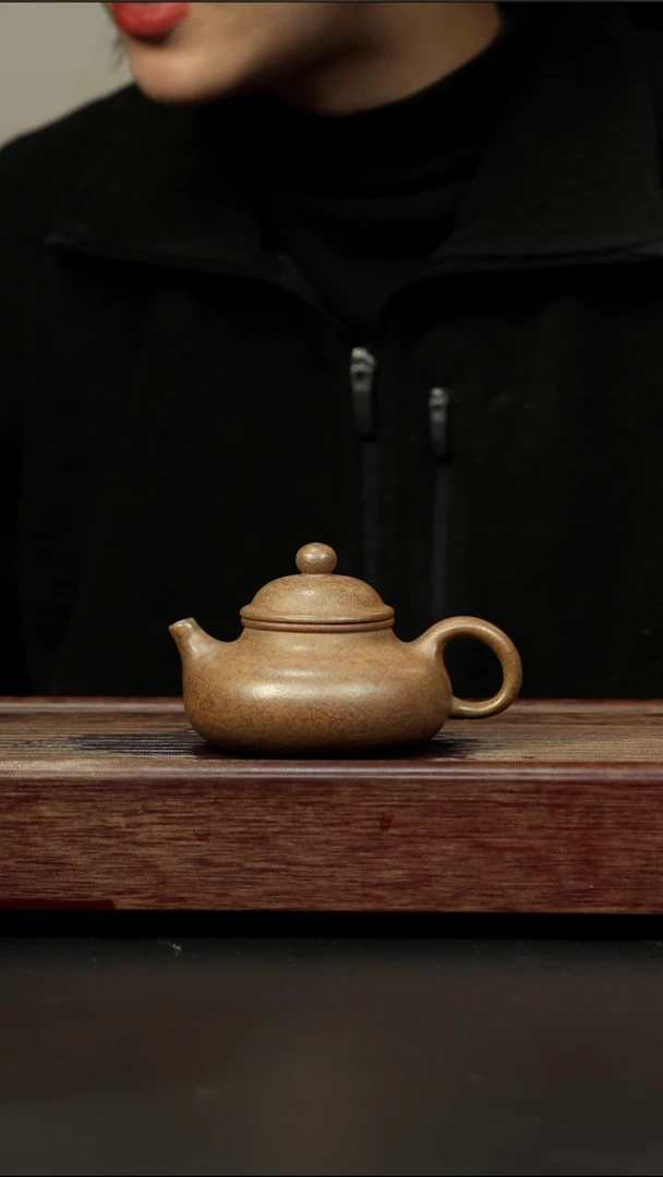 茶壶紫砂黄金段柴烧 容天
