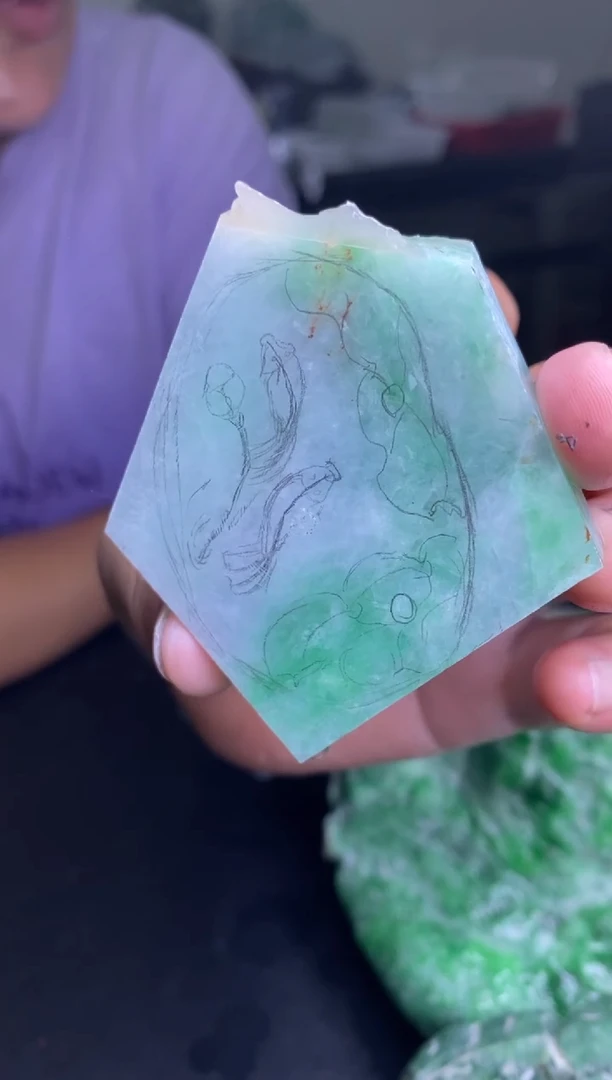 定制翡翠未镶嵌 包工