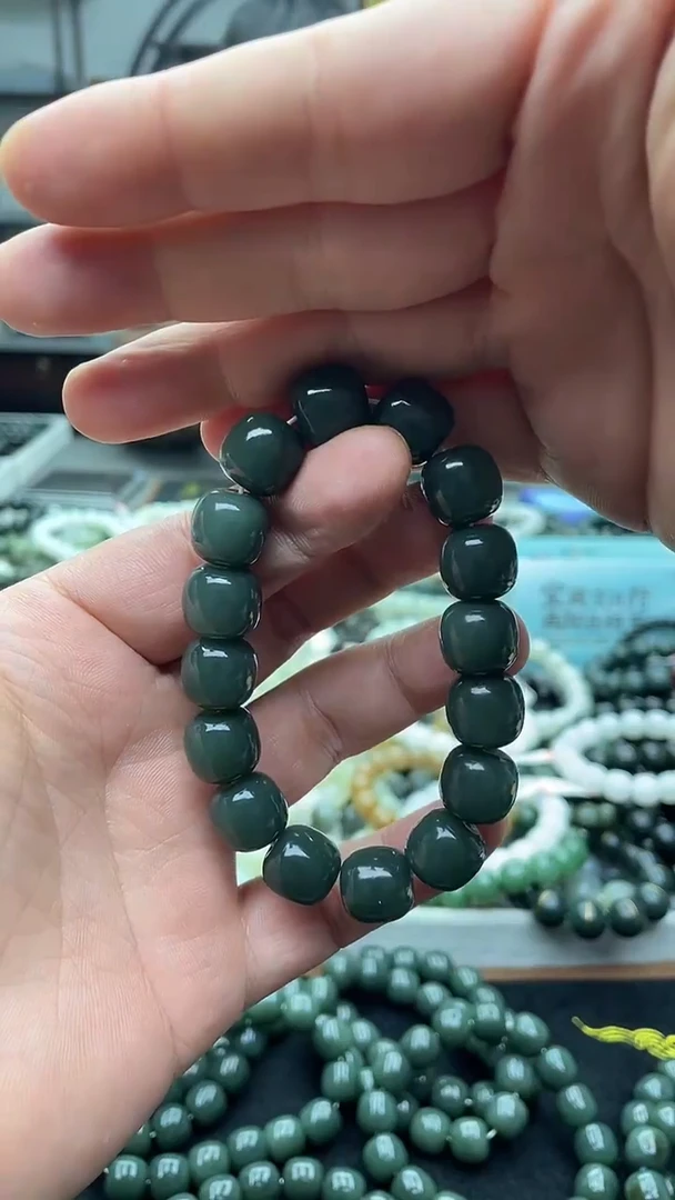 未镶嵌手串和田玉纯天然新疆且末蓝14老型