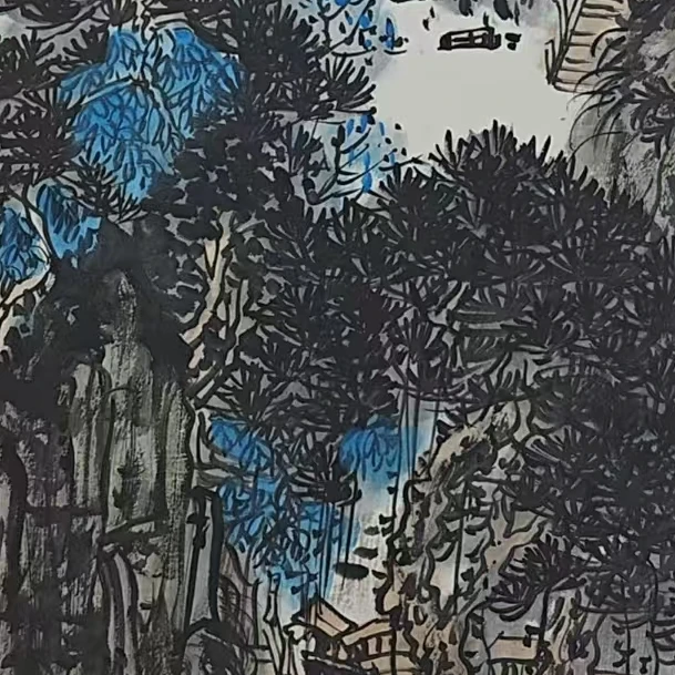 郑乐华手绘绘画作品ZLH-195