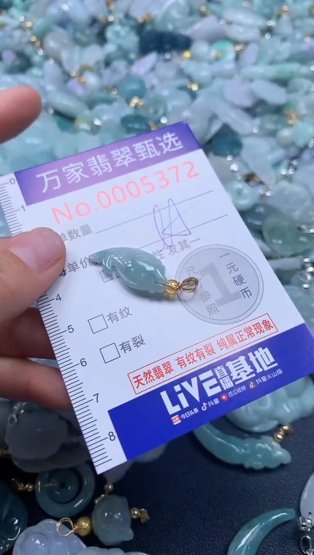 吊坠(不含链)未镶嵌翡翠5372