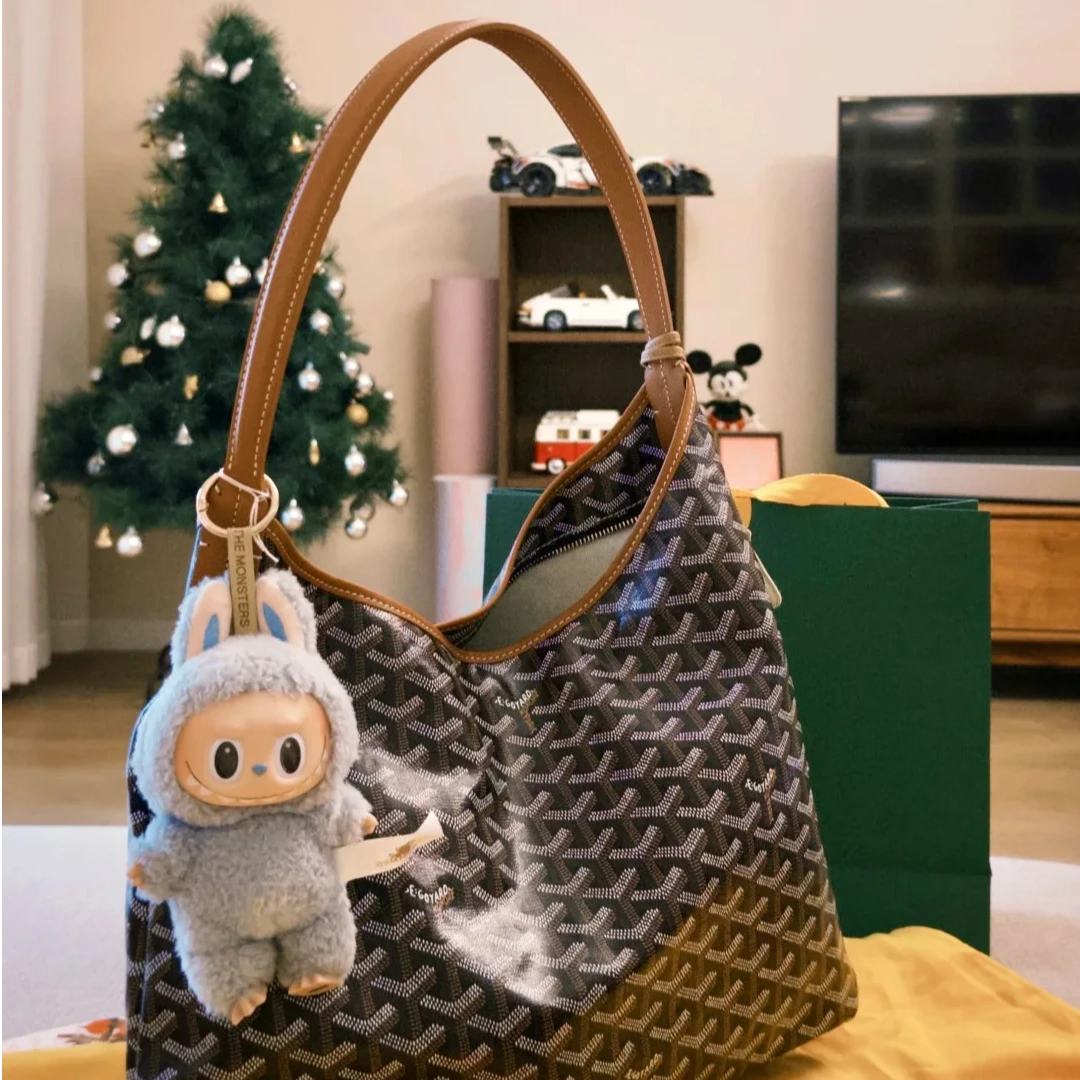 99新 Goyard goyard 戈雅hobo单肩包焦糖色/99新/优选