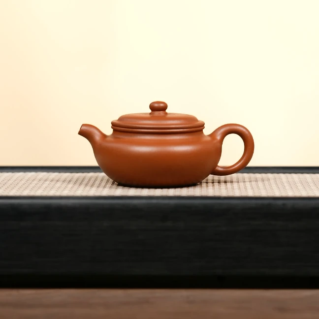 扁仿古壶 朱泥 CY 140CC