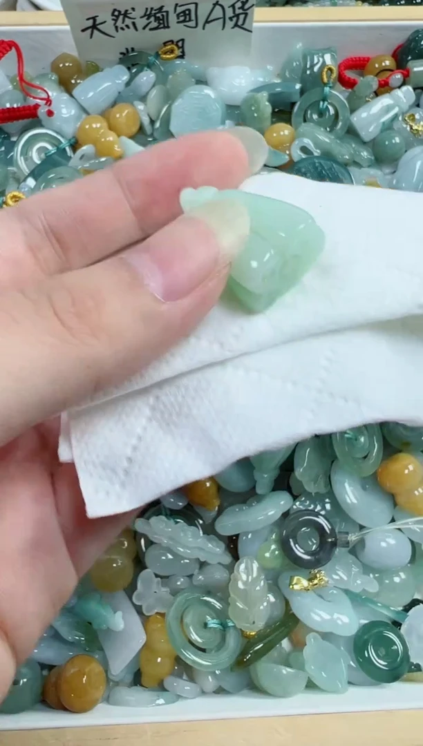 翡翠裸石27号链接，A货翡翠