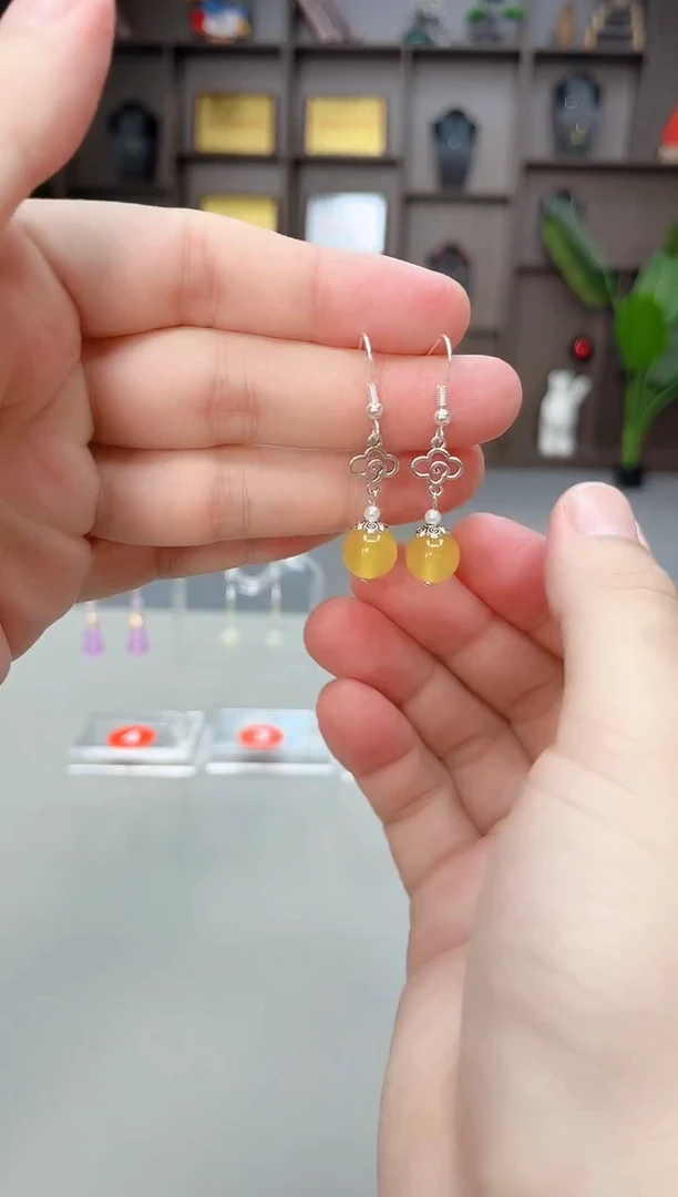 未镶嵌耳饰玛瑙/玉髓702000