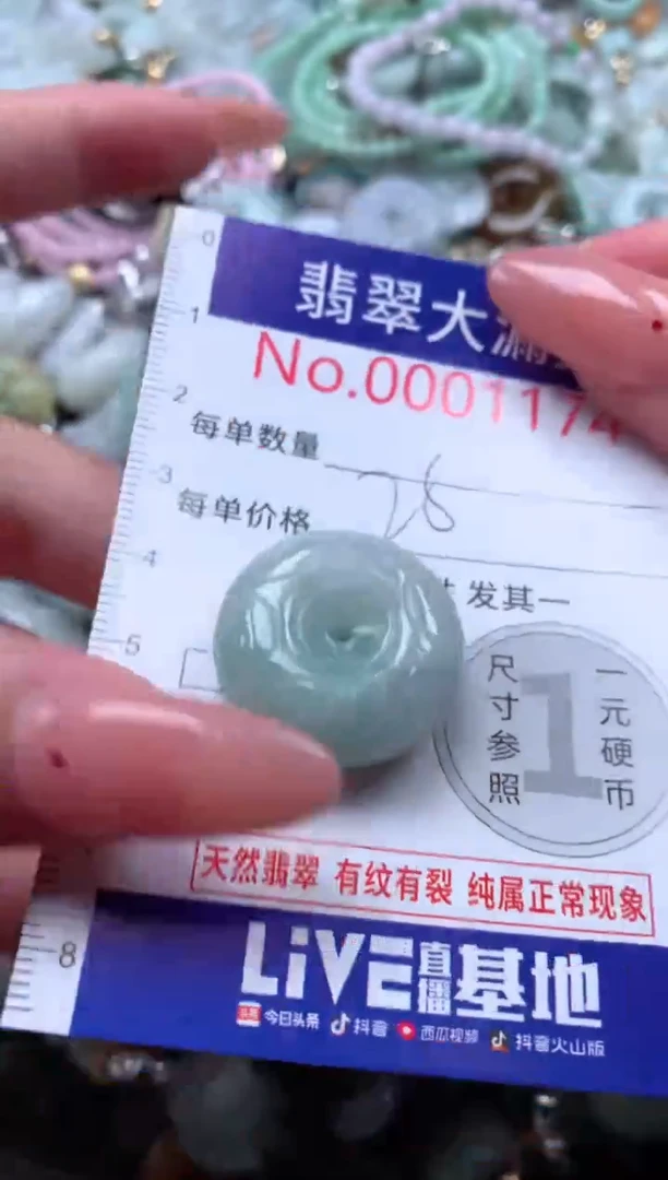 翡翠未镶嵌吊坠(不含链)1174