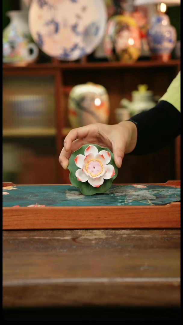 瓷片景德镇纯手工釉下彩精品茶具水杯