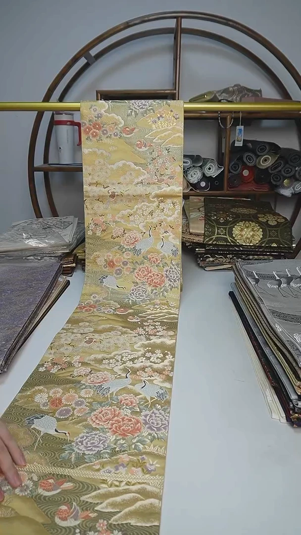 织绣41西阵织六通仙鹤