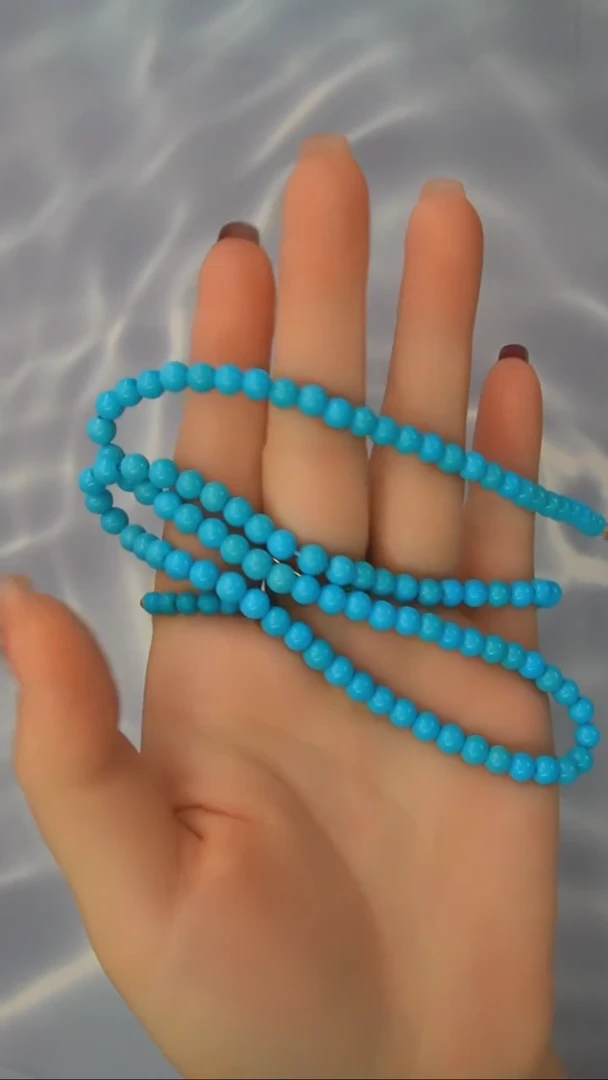 【闪购商品】绿松石项链银S925镶嵌发货一件