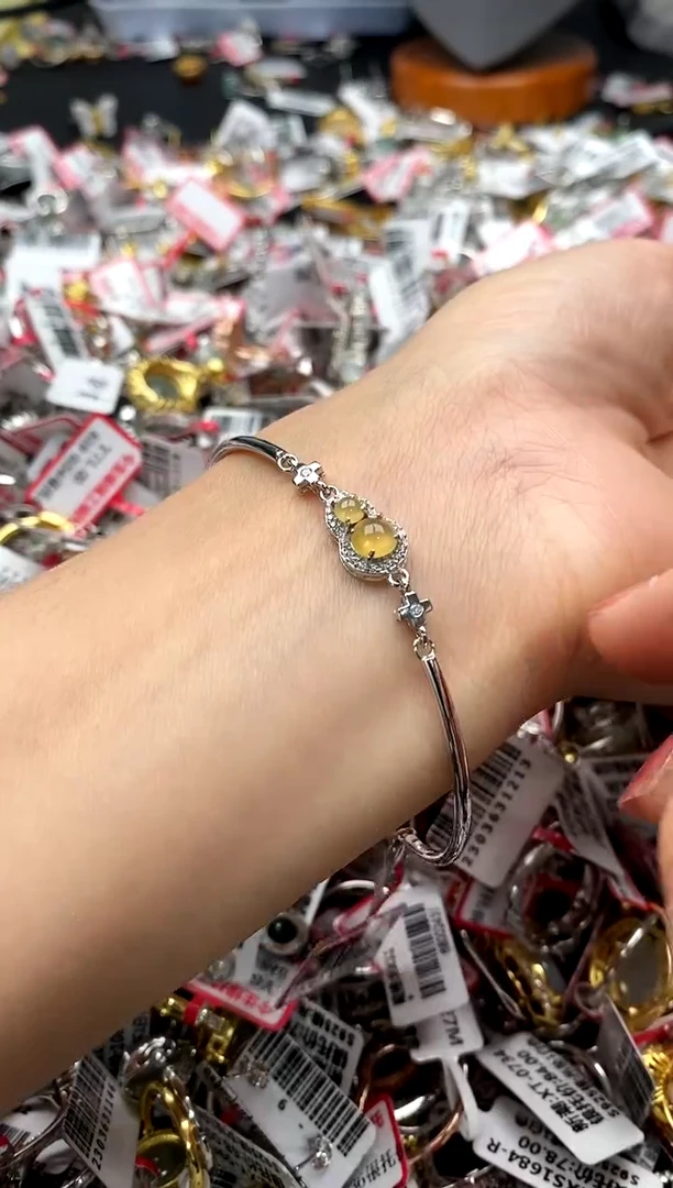 【闪购商品】翡翠戒指银S925镶嵌7777777    1