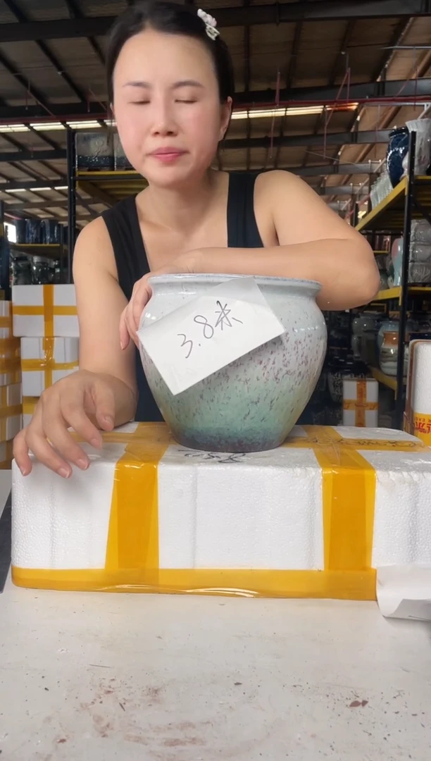 A*子宜兴紫砂粗陶花盆20/20