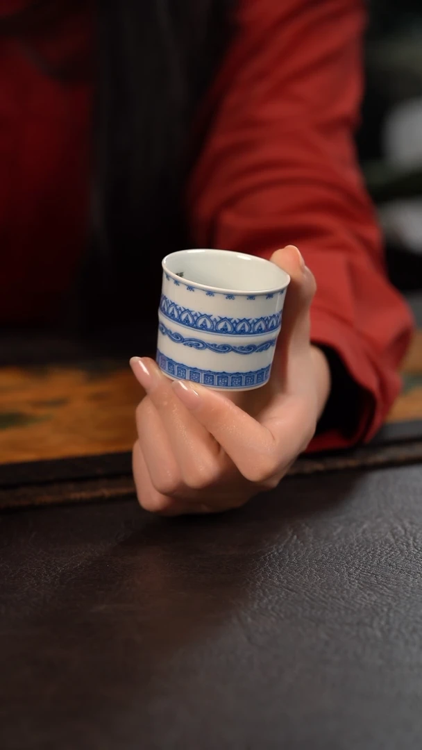 【闪购商品】杯聚澜堂点工宝相竹节杯