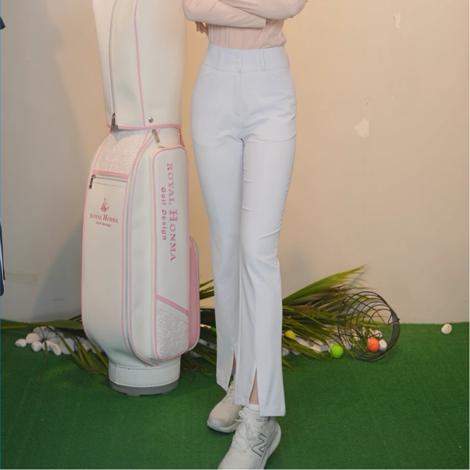 高尔夫女裤服装高腰女士防走光裙夏修身显瘦休闲微喇时尚长裤