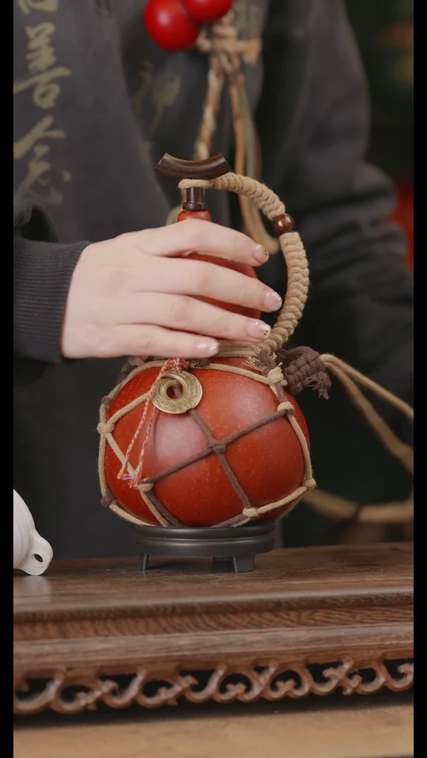 133号精品天然大漆酒葫芦一物一拍~