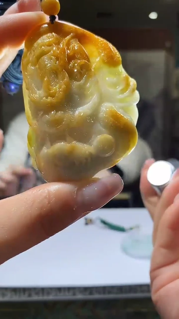 【闪购商品】定制翡翠未镶嵌38/0304/W/龙