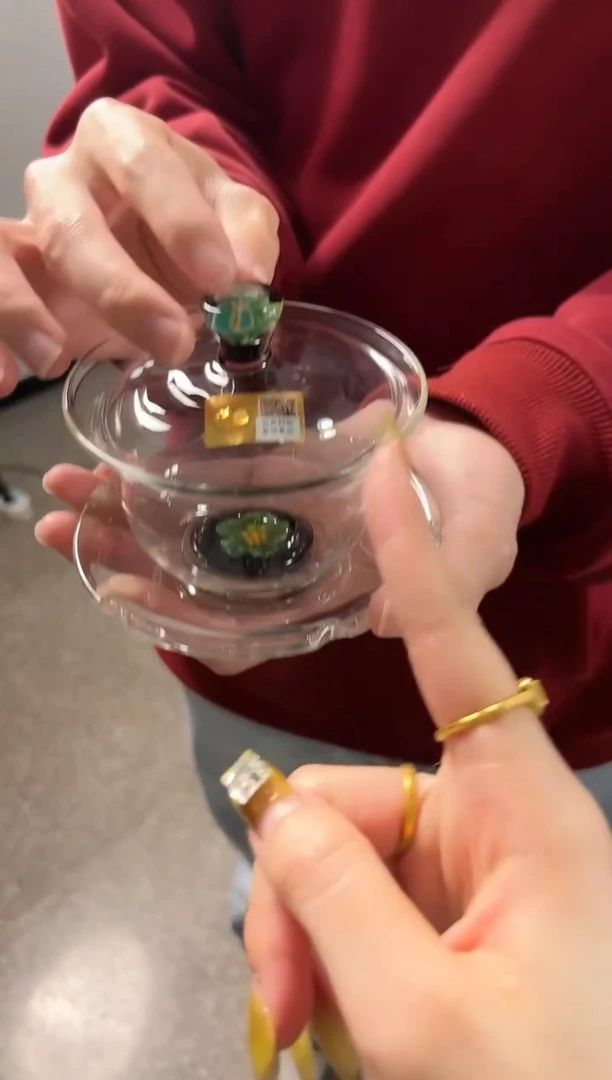 禾器 菡韵沁莲盖碗（翠）