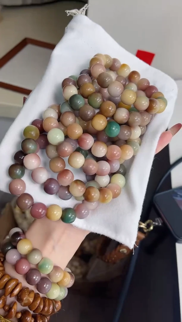 手串菩提根/象牙果e02紫美人玉化苹果12*13mm手串随机