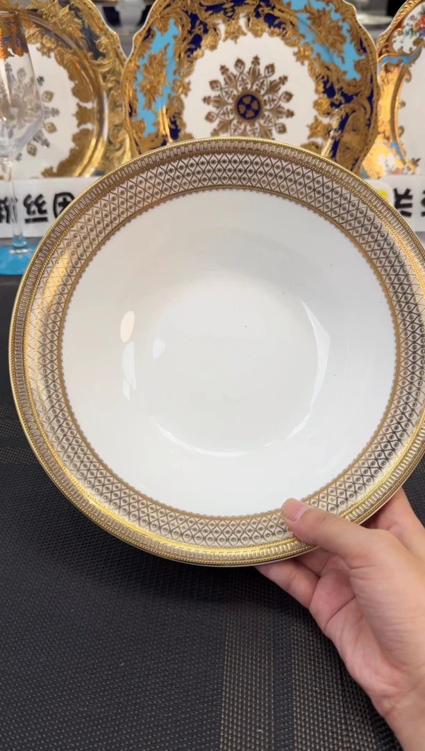 瓷片9英寸汤碗 正品
