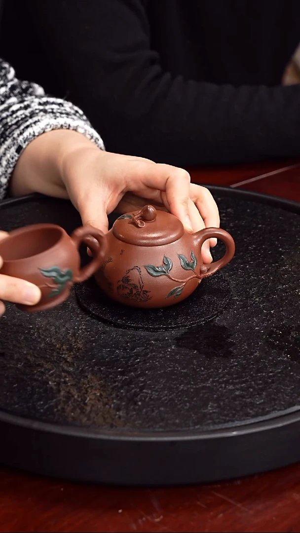 茶壶紫砂蒋氏工堂  君子如玉套组85   底槽清 160毫升