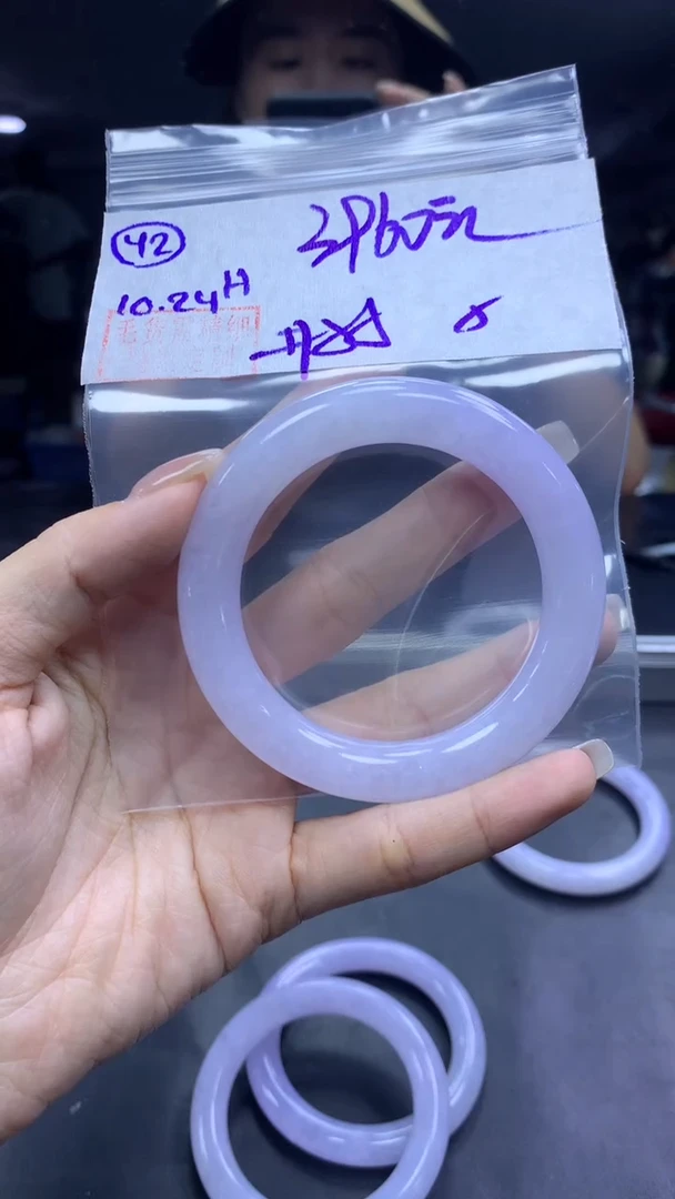 未镶嵌定制翡翠42圆条55纹+3960元+拍一发一