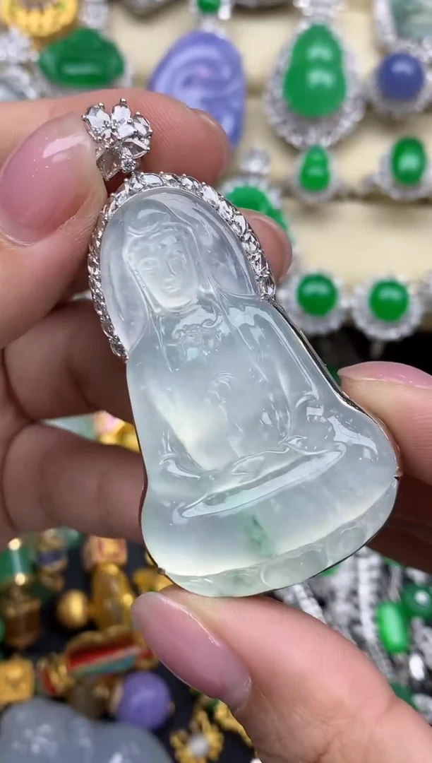 【闪购商品】翡翠颈饰18K金镶嵌442-中国好珍宝