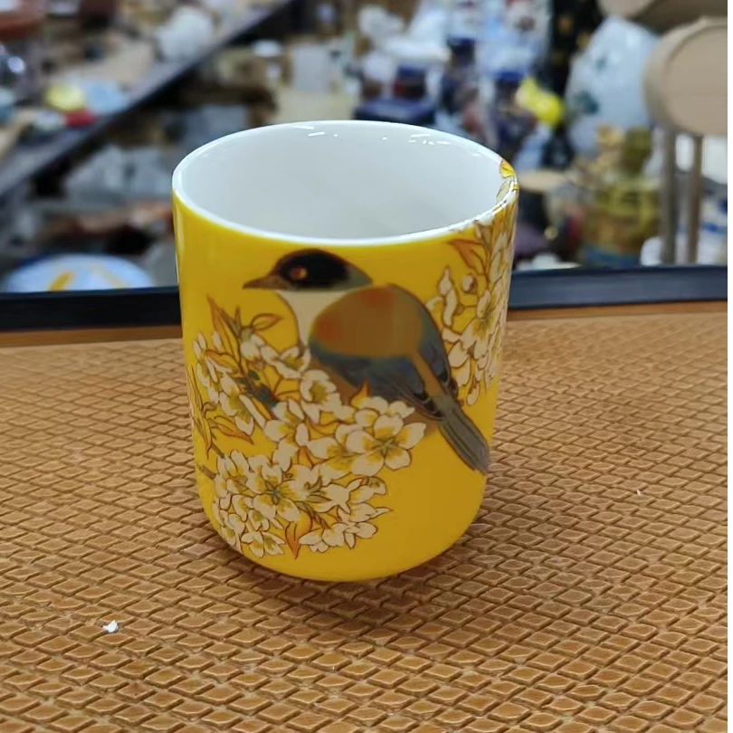 日式回流鹰鸟大容量茶杯