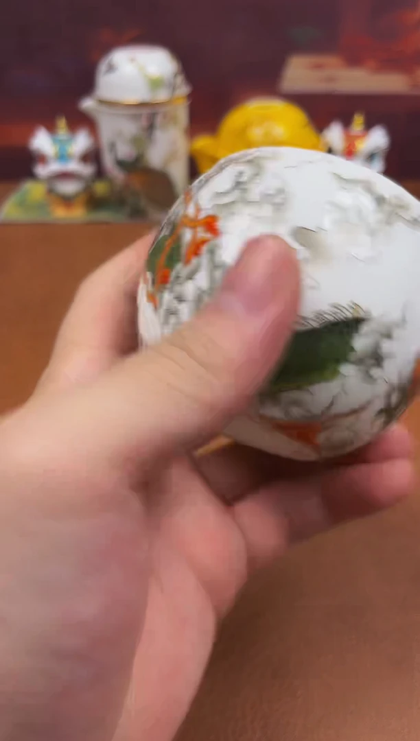 陶瓷茶具摆件旅行套组