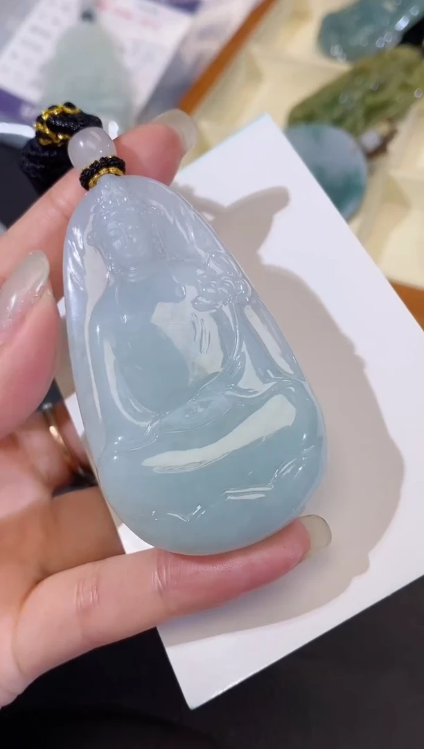 颈饰未镶嵌翡翠8***易缅甸天然翡翠