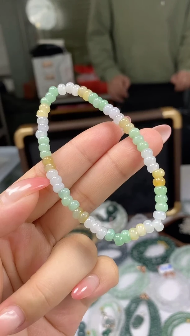 未镶嵌手链翡翠【天然翡翠珠链手串】