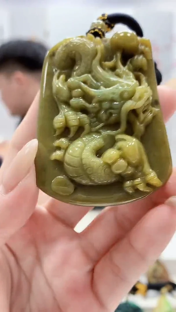 未镶嵌定制翡翠5060lr-毛货挂件14