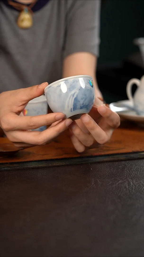 杯303号HLX陶瓷山水缸杯