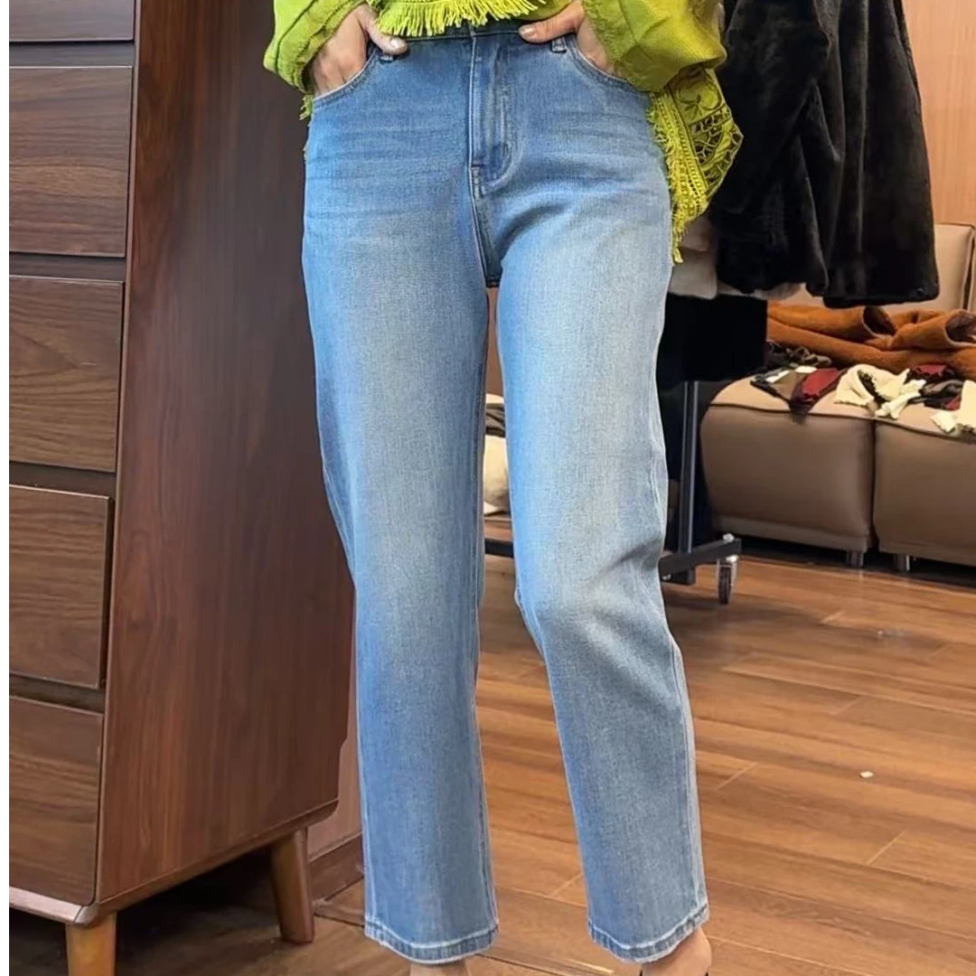 【TANTAN】显瘦气质长袖百搭简约牛仔裤#290