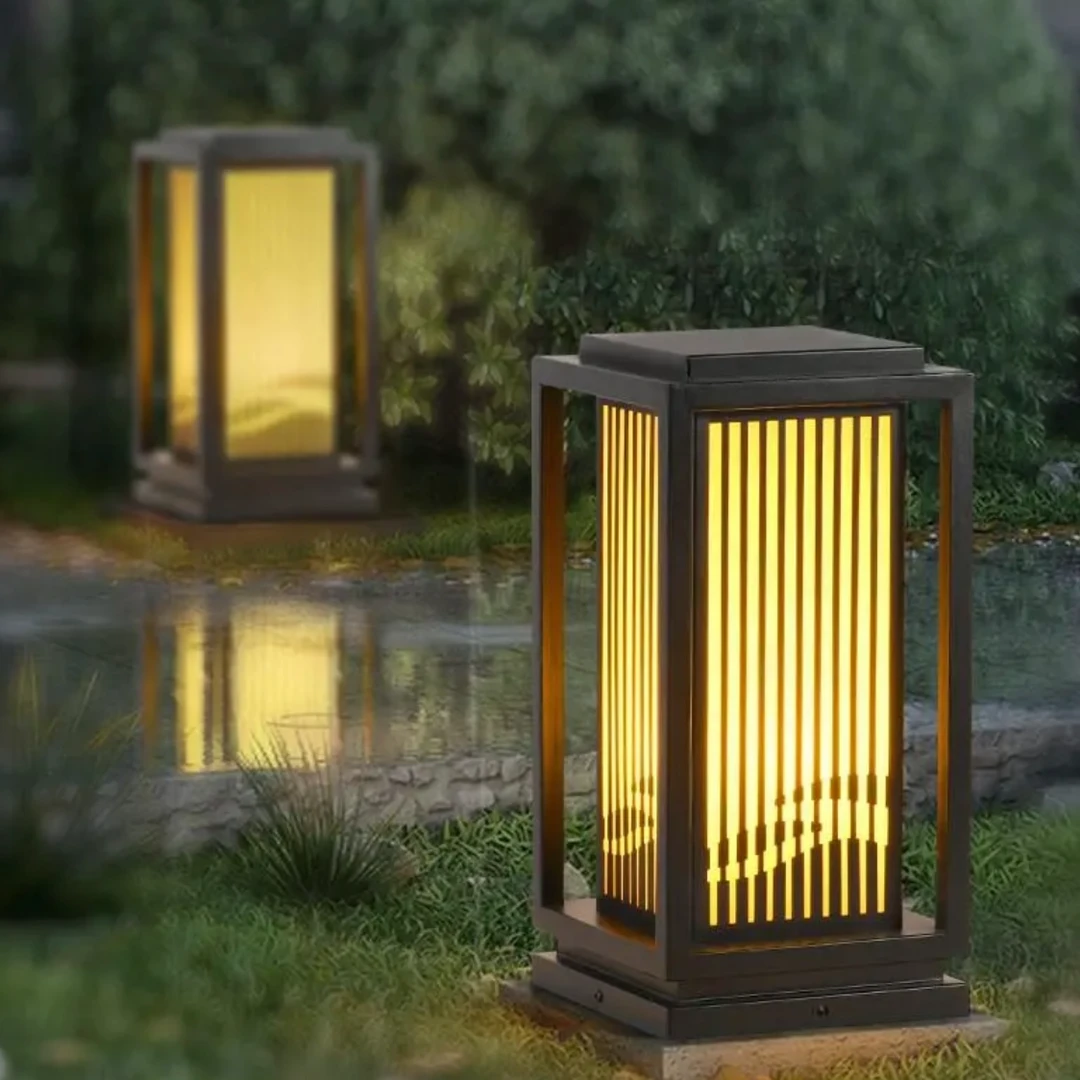 草坪灯草地灯庭院灯花园别墅园林户外防水地灯新中式落地灯太阳能