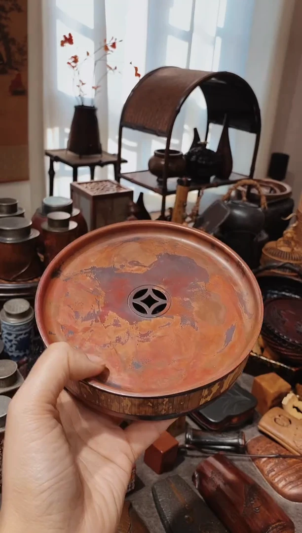 竹子和铜精品壶承