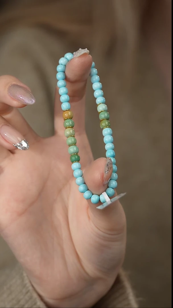 【闪购商品】绿松石单圈18K金镶嵌E14（多样性发一件）5mm+