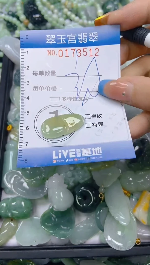 翡翠未镶嵌颈饰闪购0173512