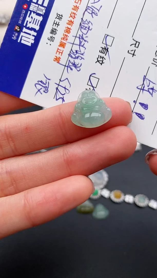 未镶嵌戒指翡翠怀*姐天然缅甸A货翡翠22  3-