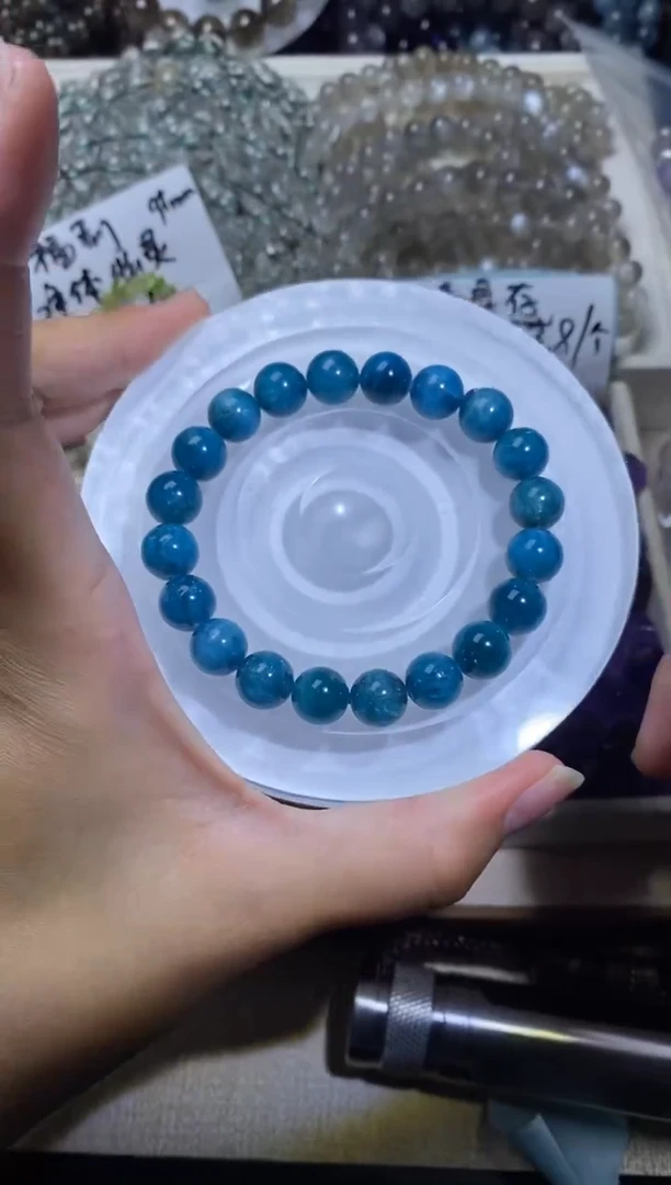 未镶嵌手串水晶蓝磷辉