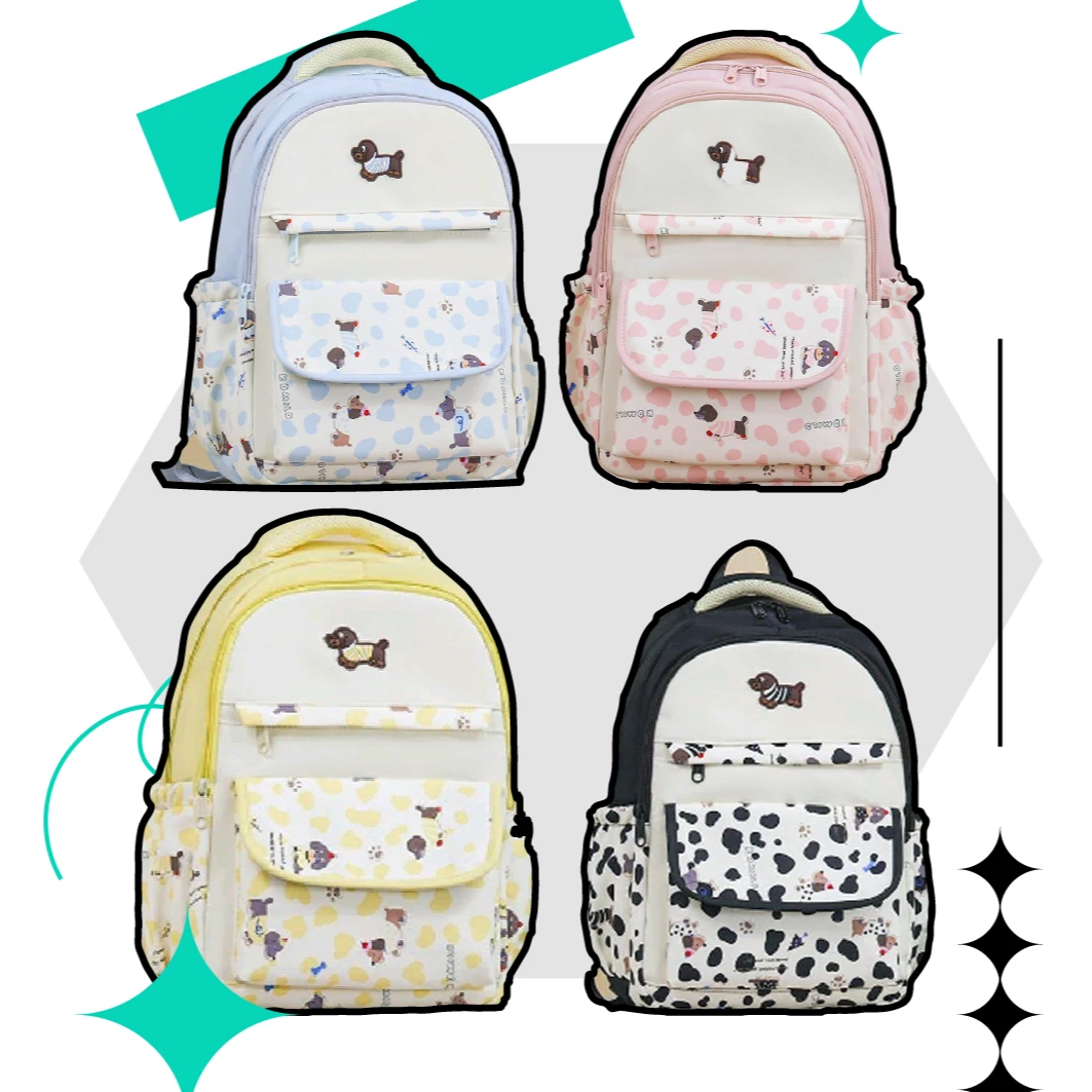 双根腊肠狗狗减负双肩通用女书包双肩包女动漫初中