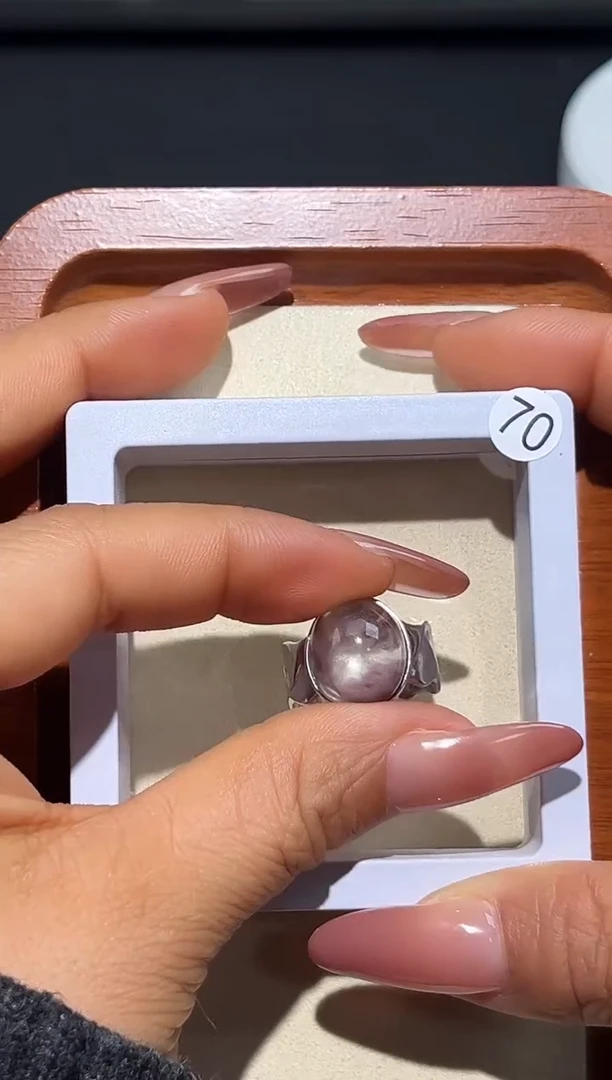 银S925镶嵌戒指水晶梓*定制